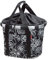 KlickFix Unisex Fahrrad-klappkorb Reisenthel Bikebasket Lenkerkorb, Fleur Schwarz, 26 x 35 28 cm EU