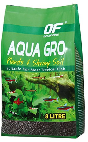 OCEAN AQUA GRO BLACK PLANT & SHRIMP SOIL SAND 8L 6.7KG AQUARIUM FISH TANK COMPLETE SUBSTRATE