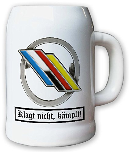 Krug/Bierkrug 0,5l - Barettabezeichen DF Brigade Deutsch Französische #10912