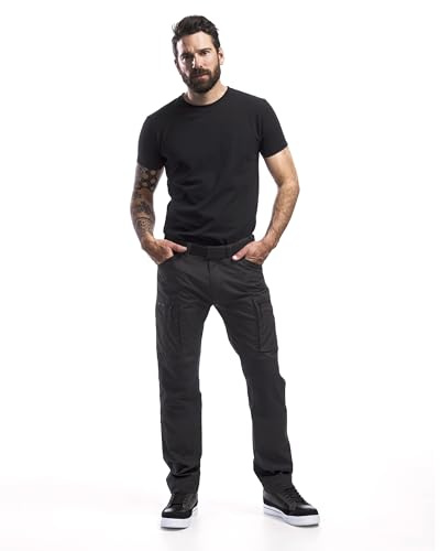 Blåkläder 14591845 tygbyxor stretch, mörkgrå/svart, C52