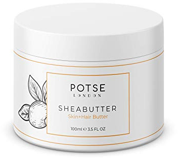 Shea Butter Stretch Cream for Body and Hair - Anti-Stretch Mark Cream Pregnancy Cellulite Stretch Mark Remover Psoriasis treatment with Lavender Oil 100ml