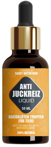 Saint Nutrition® JUCKREIZ Tropfen für Hund & Katze bei Hautreizungen | hochdosierte Soforthilfe gegen Juckreiz - pflegt Haut und Fell 50 ml