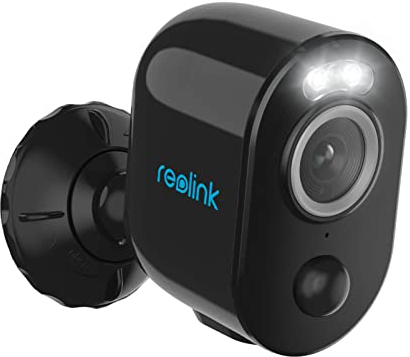 Reolink 4K 8MP Überwachungskamera Aussen Akku mit 2,4GHz/5GHz WiFi, Mensch/Auto/Tiererkennung, WLAN IP Kamera Outdoor mit Farbnachtsicht, Zeitraffer, 2-Wege-Audio, Argus 3 Ultra(Schwarz)