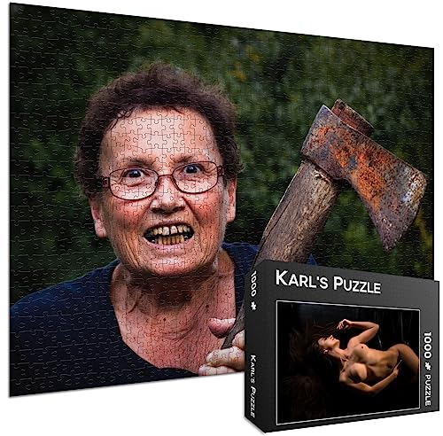 Puzzle scherzoso regalo donna sexy - puzzle da 1000 pezzi con motivo in cartone falso come divertente idea regalo o articolo scherzoso