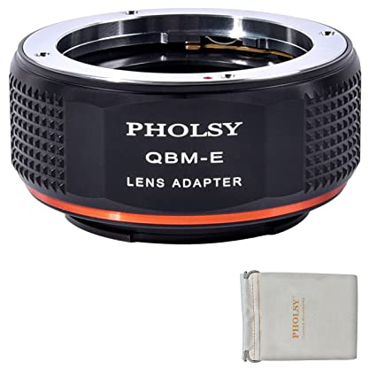 PHOLSY Objektivadapter Kompatibel mit Rollei SL35 (QBM) Rolleinar Objektiv auf Sony E Kameragehäuse a7 a6000 a6300 a6500 a5000 a5100 NEX 7/6/5, NEX 5N 3N, a9 ii, a7S iii ii, a7R a7C, QBM auf Sony E