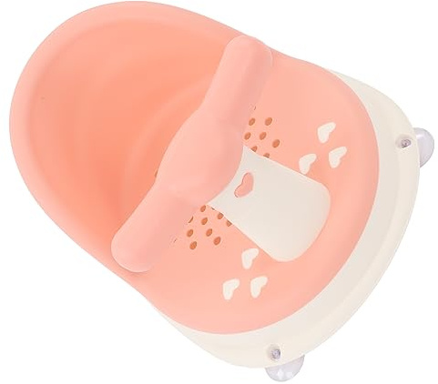 Silla de Ducha Infantil, Plegable y a Prueba de Piel de PP, Asiento Baño Bebé con Mango Desmontable Suave para bebés en ducha segura y viajes