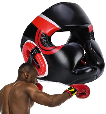 Boxhelme - Kopfschutz für Boxen, Kopfschutz für Erwachsene und Kinder, Sportausrüstung, wasserdichter Kopfschutz für Kickboxen, Taekwondo, A