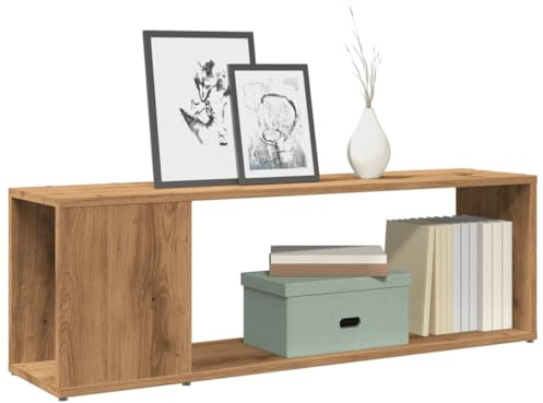 Juroupi Mueble para TV Madera Mueble TV Salon Mueble TV Madera Mesa Television Salon Mueble salón TV de ingeniería Roble Artisan 100x24x32 cm