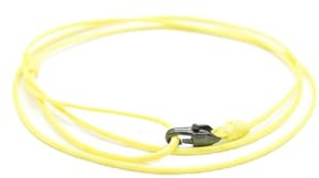 TRIPLE K&S Pulsera fina para hombre y mujer – Pulsera enroscable hecha a mano con mosquetón – cuerda impermeable y ajustable – joyería marítima surfista pulsera festival, Einstellbar, Cordón encerado