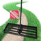 Rastrillo de césped de acero inoxidable, 75 x 25 cm, mango de metal ajustable de 160 a 200 cm, con mango de goma, rastrillo de nivelación para arena, tierra y cuidado del césped, extractor de jardín y
