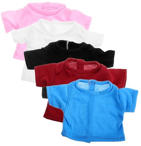 Toddmomy Dockkläder Dockkläder -T-Shirts För Lek Söt -T-Shirt T-s För Dockor Docktillbehör Klädsel Till Dockor -T-s -T-s För Minidockkläder