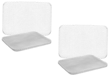 TOYANDONA 2 Ensembles Tapis De Cuisson Barbecue Aluminium Tapis Grill Antiadhésif Découpable pour Grillades Compatible Four Et Barbecue Gaz Électrique Et Réutilisable pour 10 Pièces * 2