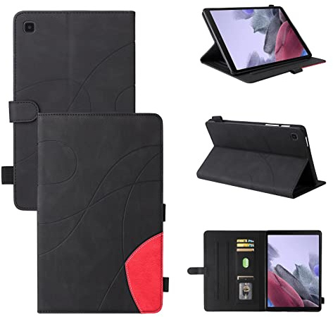 Tablettskydd Pu Läder Smart Tablet Väska, Fällbart Stativfall, Utan sömn/Wake Function Tablet Väska For Samsung Galaxy Tab A7 Lite 8.7 SM-T220 / T225 / T227 2021 Hemma för surfplatta(Siyah)