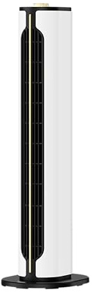 Termoventilador vertical cerámico 1500W | Calefactor eléctrico portátil con 2 potencias, 3 funciones, termostato regulable, oscilación y sistema antivuelco (Blanco)