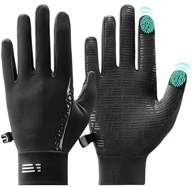 ROCKBROS Graphen-Futter Fahrradhandschuhe & Laufhandschuhe für Damen und Herren, rutschfest & Touchscreen-kompatibel – für Radfahren, Joggen & Pendeln