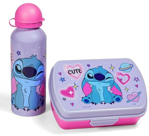 Lilo & Stitch lunchlåda för barn och flaska 500 ml