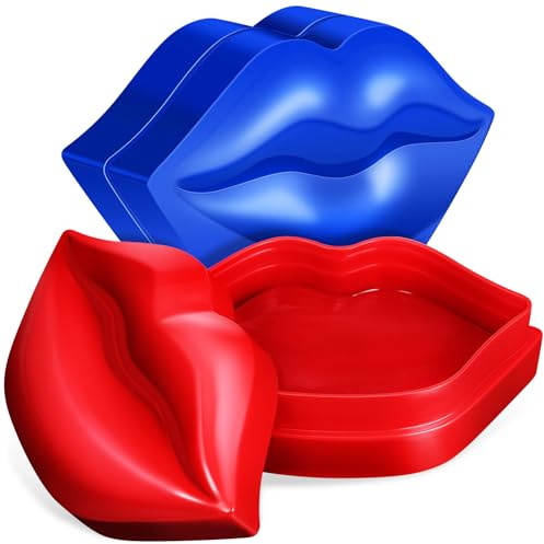 UKCOCO 2 Packungen Pflegende Lippenmasken mit Feuchtigkeitsspender und Peelingfunktion aus Wasser und Glycerin für Trockene Lippen im Büro und Alltag