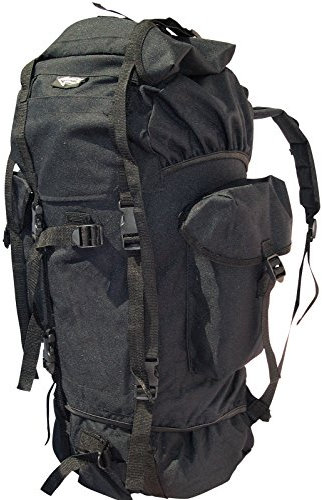 CN Outdoor Trekking-ryggsäck Bundeswehr Militär Vandringsväska, Svart En Storlek