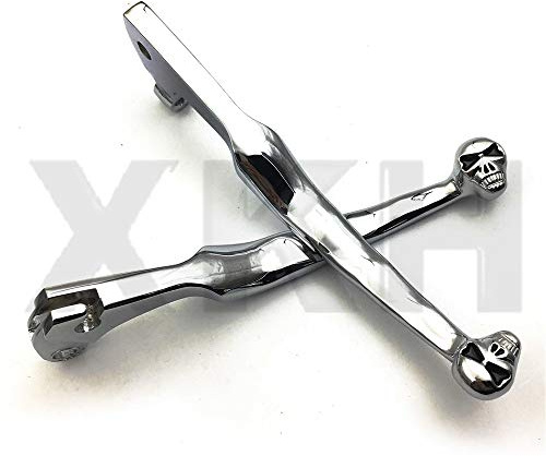 SMT-Chrome Brake Clutch Skull Lever Compatible With Virago 250 535 700 750 1000 1100 V-Star [B00RUEA28Y]