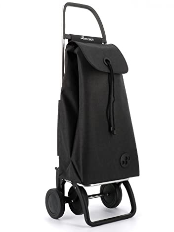 Einkaufstrolley Rolser I-Max Tweed 4 Räder - Schwarz