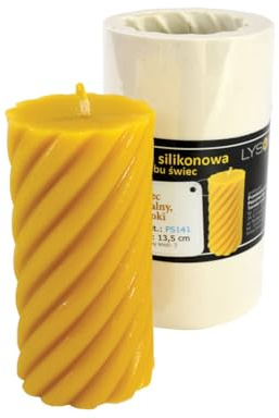Kerzengießform Stumpenkerze gedreht Silikonform Bienenwachs Kerzen Twisted Kerze