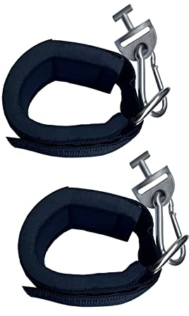 JILINWEI 1Pair Tonal Accessories with T Lock Adapter,Tonal Gym Machine Accessories,Black Adjustable Ankle Strap Attachments for Tonal
