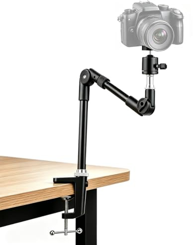 Andoer Flexible Foldable Desk Camera Mount Stand with 1/4 Inch Screw