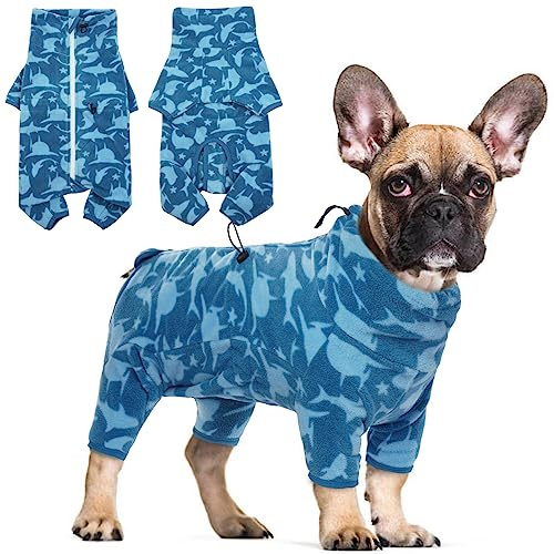 Hjyokuso Hundemantel Winter, Hundejacke, Weicher Fleece Hundepullover FüR Kleine MittelgroßE Grosse Hunde, Winddichte Haustierkleidung Outfit Mit ReißVerschluss, Chihuahua Kleidung (XXS-3Xl)