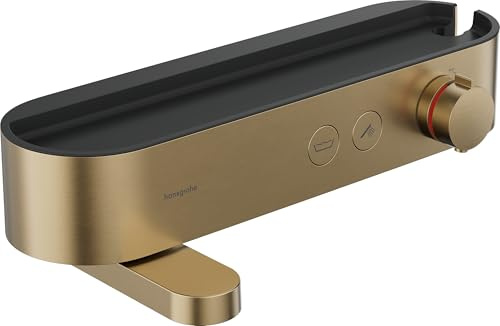 hansgrohe ShowerTablet Select Wannenthermostat 400, Aufputz, 24340140, Farbe: Brushed Bronze