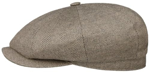 Stetson Hatteras Flatcap Organic Herringbone Klassisch Nachhaltige Materialien Made in EU Herren Ganzjährig