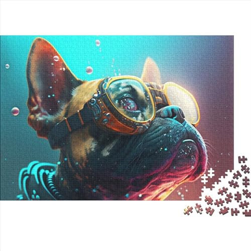 Holzpuzzle 1000 Teile Bubble Art Dog Neues Puzzle Familienspiel Puzzles Erwachsene und 1000 Teile (75 x 50 cm)