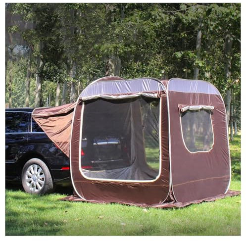 Tienda de CampañA para Coche con Toldo, Toldo Caravana Coche Furgoneta Camper de Furgoneta, Carpa de PortóN Trasero Recubrimiento, Carpa AutomáTica de ExtensióN Trasera para SUV de Gran Espacio