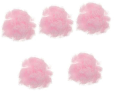 SEWOART 5 Stück 1 Eine Prise Flockpulver Beflockungspulver Selber Machen Bastelflockpulver Kunstschnee Zum Basteln Bastelmaterial Zum Selbermachen Beflockungspulver Für Bastelarbeiten Rosa