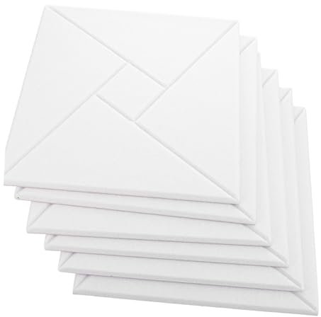 ibasenice 6pcs Acoustic Panel Soundproofing Recording Equipment Noise Reducer Self-adhesive Soundproof Panels