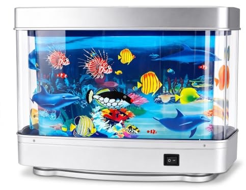 Mini-Aquarium, Realistisches Dynamisches Künstliches Aquarium, Gefälschtes Aquarium für Kinder, Bewegen Sie Sich Im Virtuellen Aquarium. Katzen Lieben Es, Zuzuschauen,