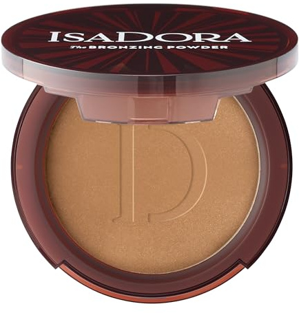 IsaDora The Bronzing Powder – Polvere Bronzer pressata per una carnagione naturalmente baciata dal sole con una formula costruibile per contouring – Trucco vegano, senza sperimentazione animale (46