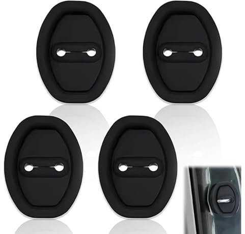 4PCS Car Silicone Door Latch Protective Cover for Nissan Qashqai J12 III 2022 2023 2024, Car Door Lock Cover Protector Silent Shock Pads Silicone Door Lock Protector Interior Accessories for Car