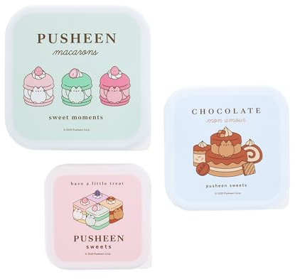 Blueprint Collections Pusheen Storage Pots | Cute Kawaii Desk Organizers for School, Office & Home | Multi-Purpose Storage Containers for Kids, Teens & Adults | Pusheen Stationery & Gifts
