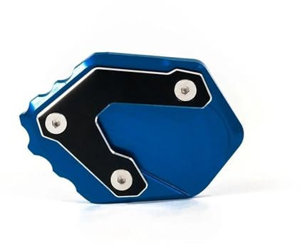 YZXOOP Seitenständer Verlängerung Motorrad-Seitenständerplatte Für F750GS F 750 GS R1200GS R 1200 GS 2018-2020 Fußständerpolster Verlängerungspolster Für Seitenständer(Blau)