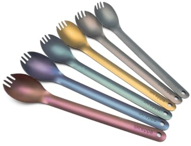 Skreppa Long-Handle Ultralight Titanium Spork - King's Gold