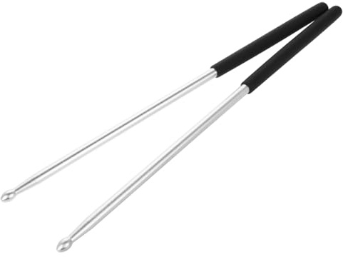 Toyvian 1paar Aluminiumlegierung Trommelstöcke Gewichtete Rhythmus-sticks Für Anfänger Und Ergonomisch Gestaltet Für Akustische Und Elektronische Schlagzeuge