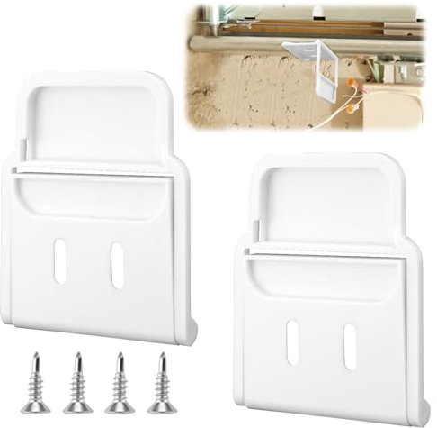 Tinoaly 2pcs Garage Door Sensor Bracket for Ring Alarm Contact Sensors, Durable Garage Door Mounting Bracket Security Accessories with Screws Easy Installation