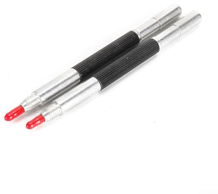 EasyByMall Double Ended Carbide Scribing Pen with Steel Scriber Marker for Metal, Ceramics, Glass and Hardened Steel