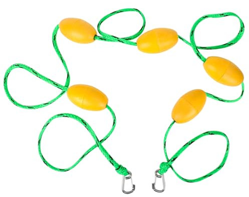 Pool-Seil – 4,5 m Schwimmbad-Sicherheitstrennschnur | effektive Sichtbarkeits-Spur mit Edelstahl-Haken, schwimmende Schwimmausrüstung für Küsten, Strände, Outdoor