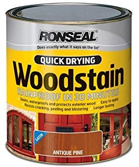 Ronseal Quick Drying Woodstain Satin Walnut 2.5 Litre RSLQDWSW25L