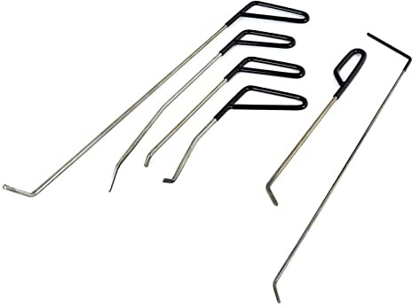WHDZ Rods Auto Body Dent Repair Hail Damage Removal Tools Dent Hammer for Door Dings Hail Repair and Dent Removal (6 Pieces)