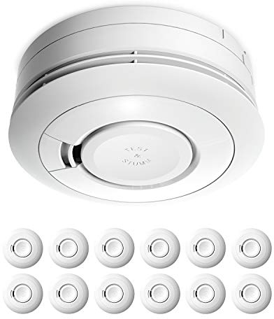 Ei Electronics Ei650 Rauchmelder (mit 10-Jahres-Batterie, Testsieger Stiftung Warentest, 12er Set)