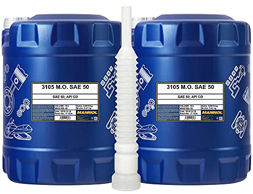 MANNOL 2 x 10L SAE 50 API CH-4 / Dieselmotorenoel LKW Baumaschinen