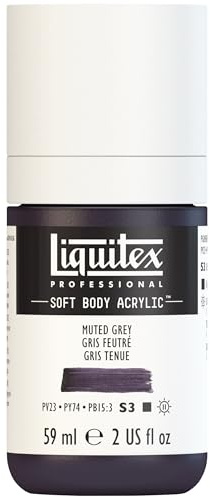 Liquitex Acrylic Paint, Muted Grey, 59 ml (Pack of 1)