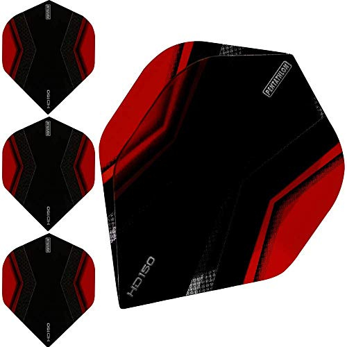 ABC Dart Flights – Pentathlon HD150 – 10 set (30 stycken dartflyg) röd Klassische